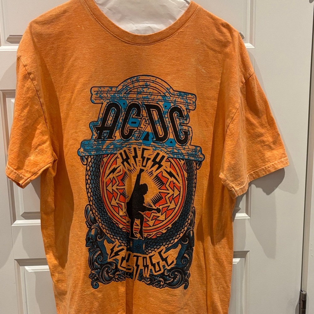 AC/DC Orange Graphic Tee